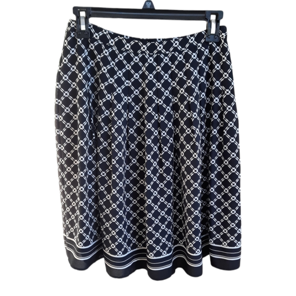 Talbot's Geometric Print Skirt - Picture 2 of 7